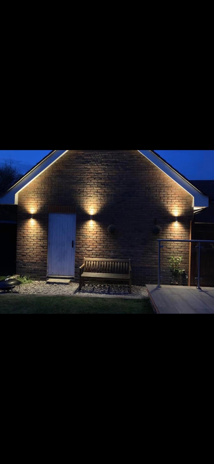 Exterior lighting project by CB Electrical